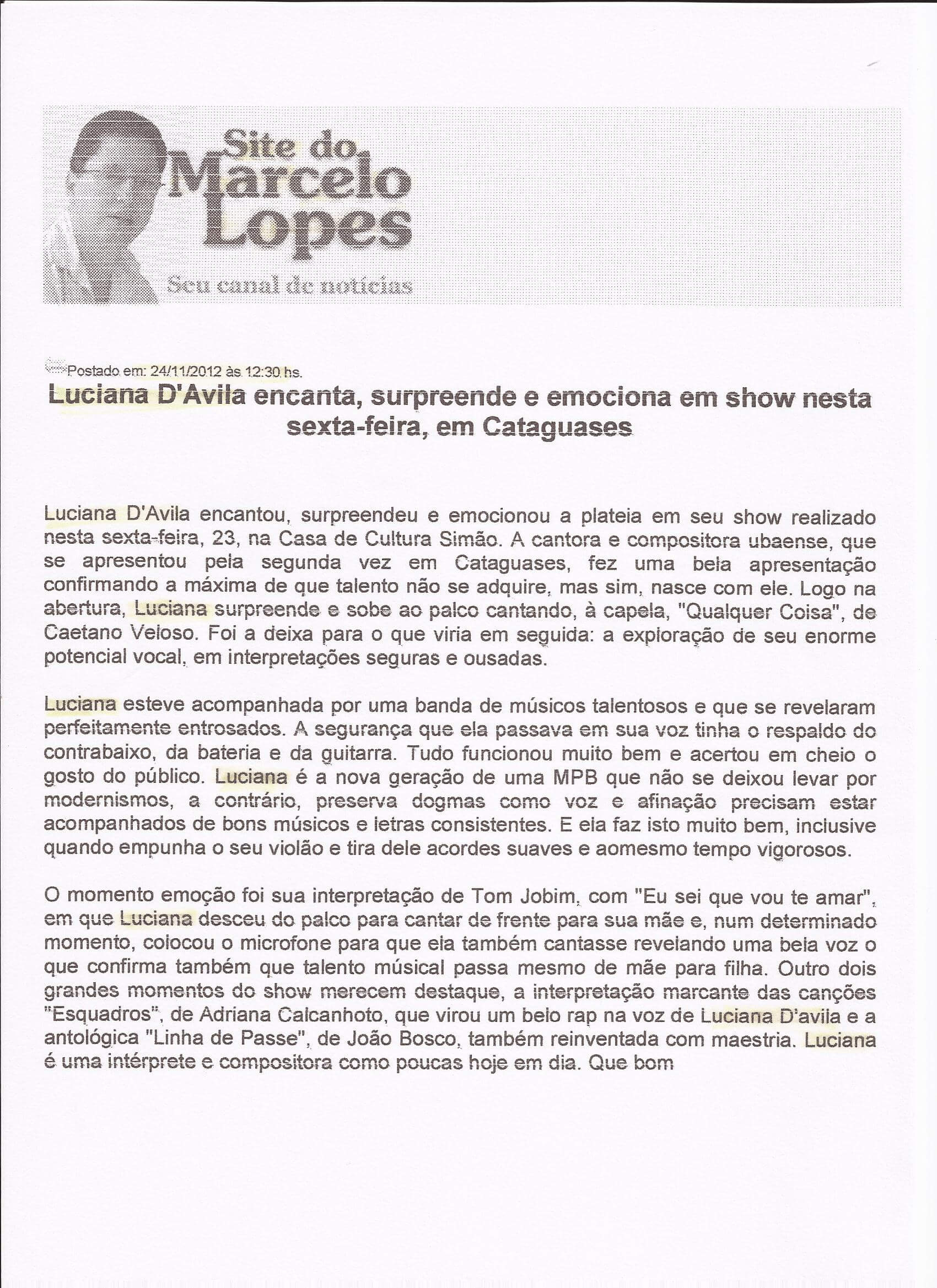 Crítica Marcelo Lopes - 26-11-12(1)