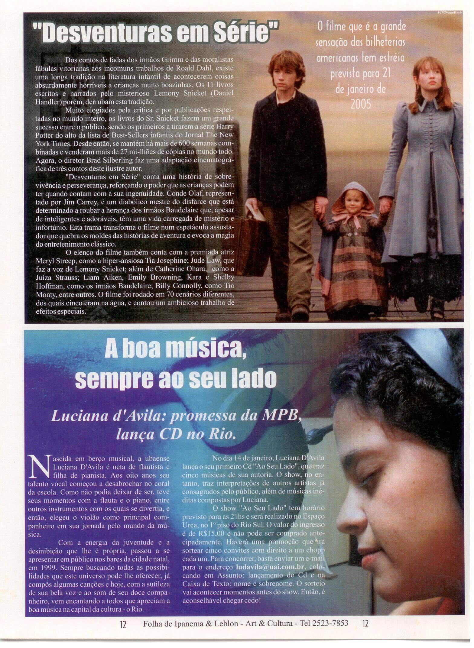 Folha de Ipanema e Leblon - Janeiro de 2005(1)