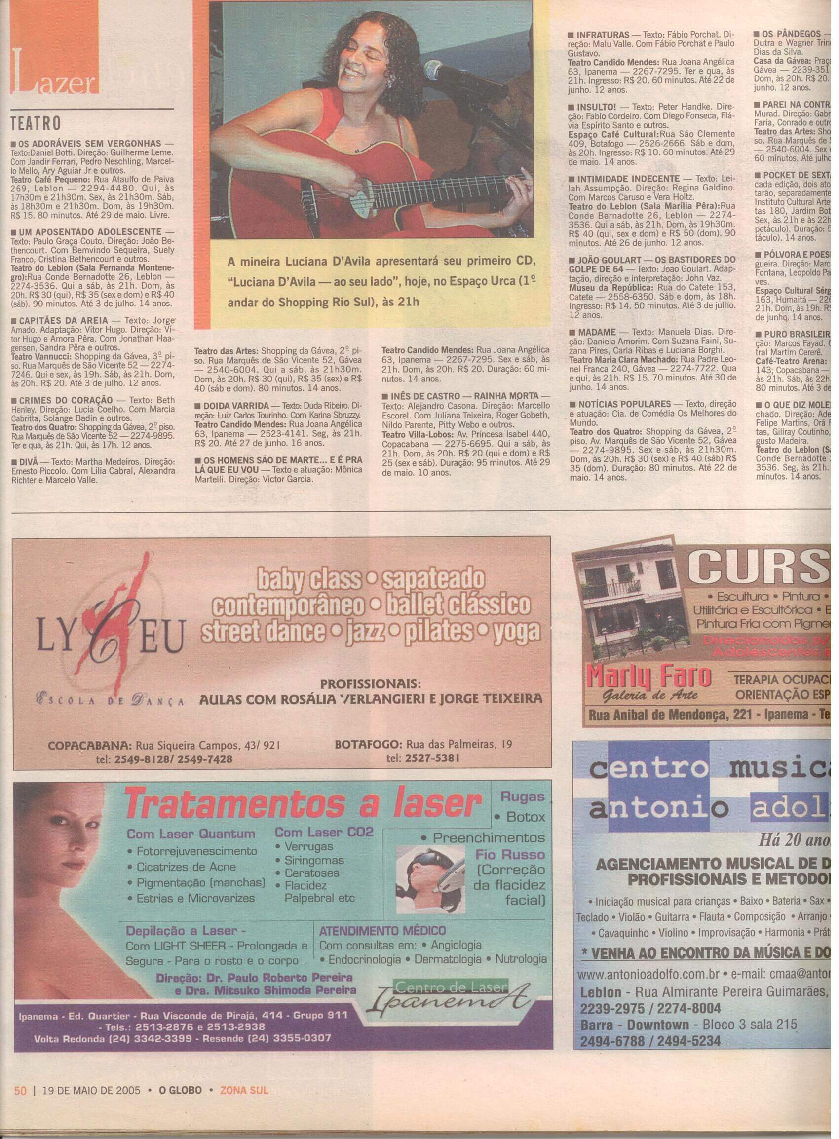 Jornal O Globo - Caderno Zona Sul 19-05-2005(1)
